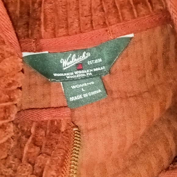 🆕Woolrich | Kinsdale Russet Brown Corduroy Zip Front Vest Women's Size Large - Picture 3 of 7